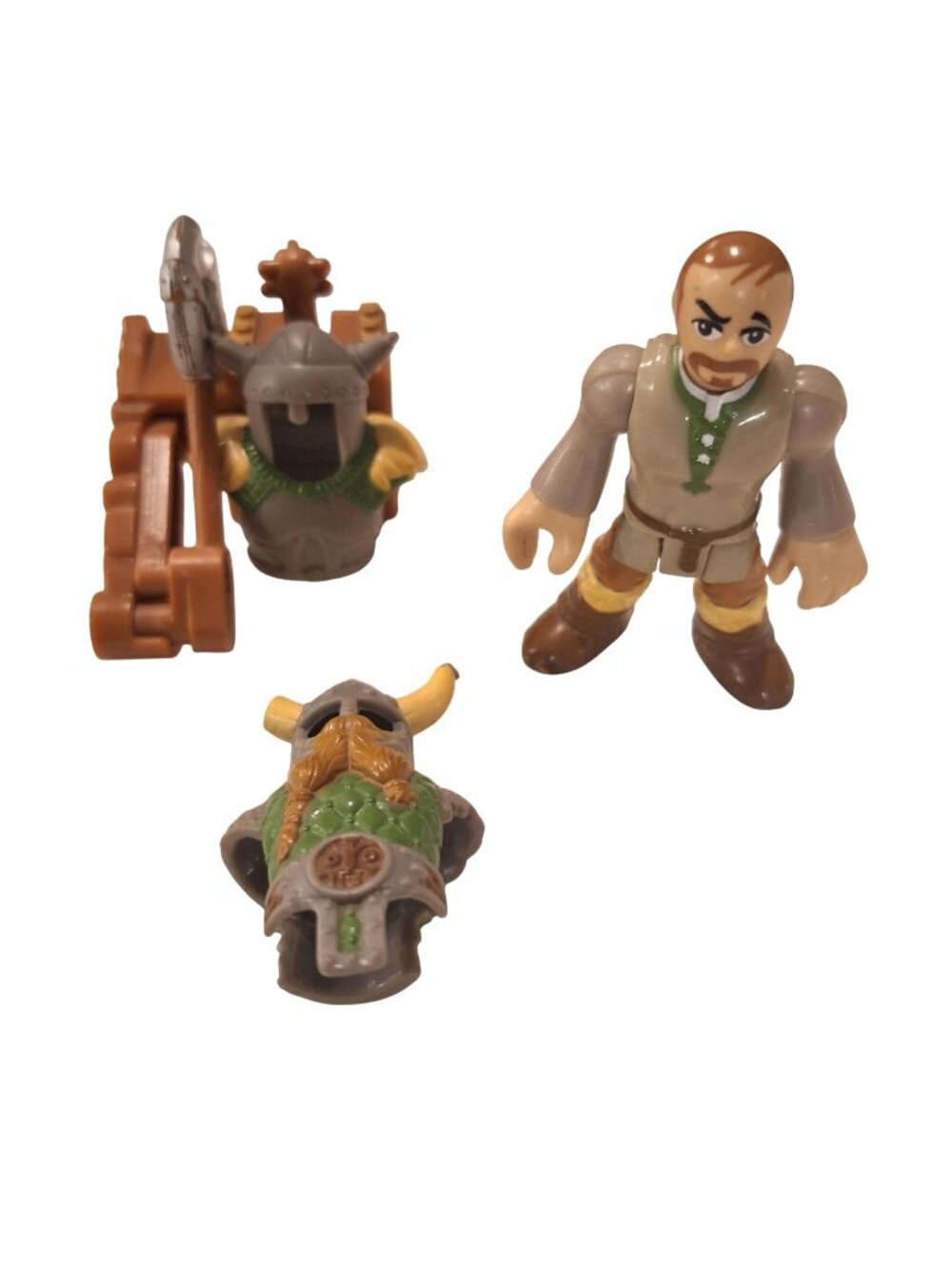 Imaginext Axemin Viking Battle Figure w Helmet Accessories